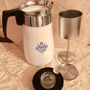 Vintage Corning ware Coffee percolator in superb condition .Its from 1968 .